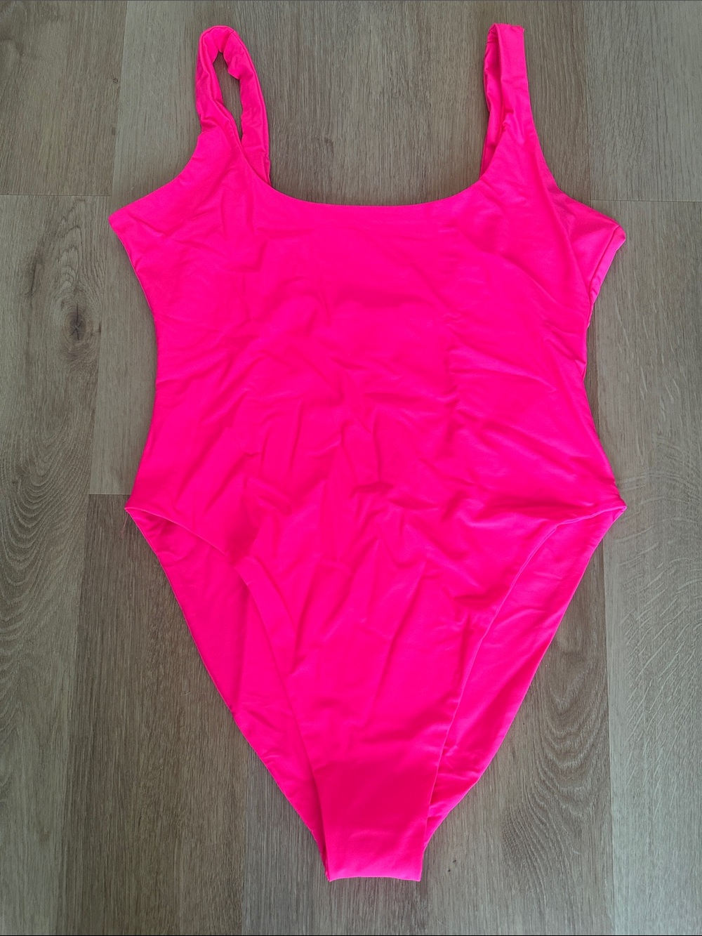 Neon Pink One-Piece Bodysuit